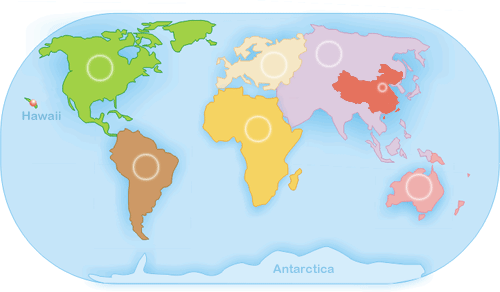 Drop Down Menu - World Map